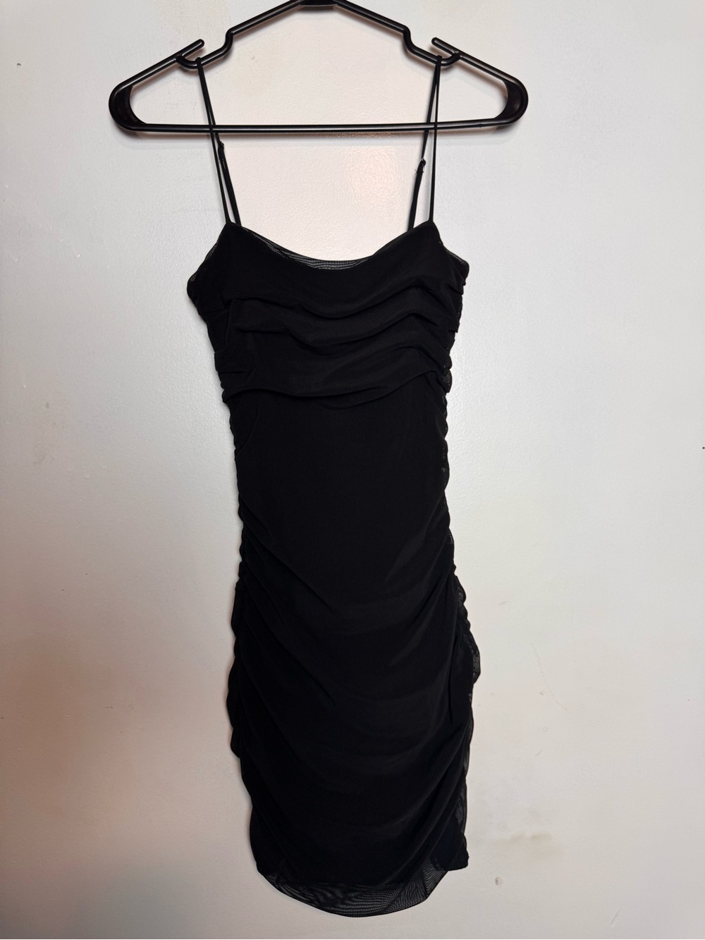 Garage Black ruched dress size-Xs